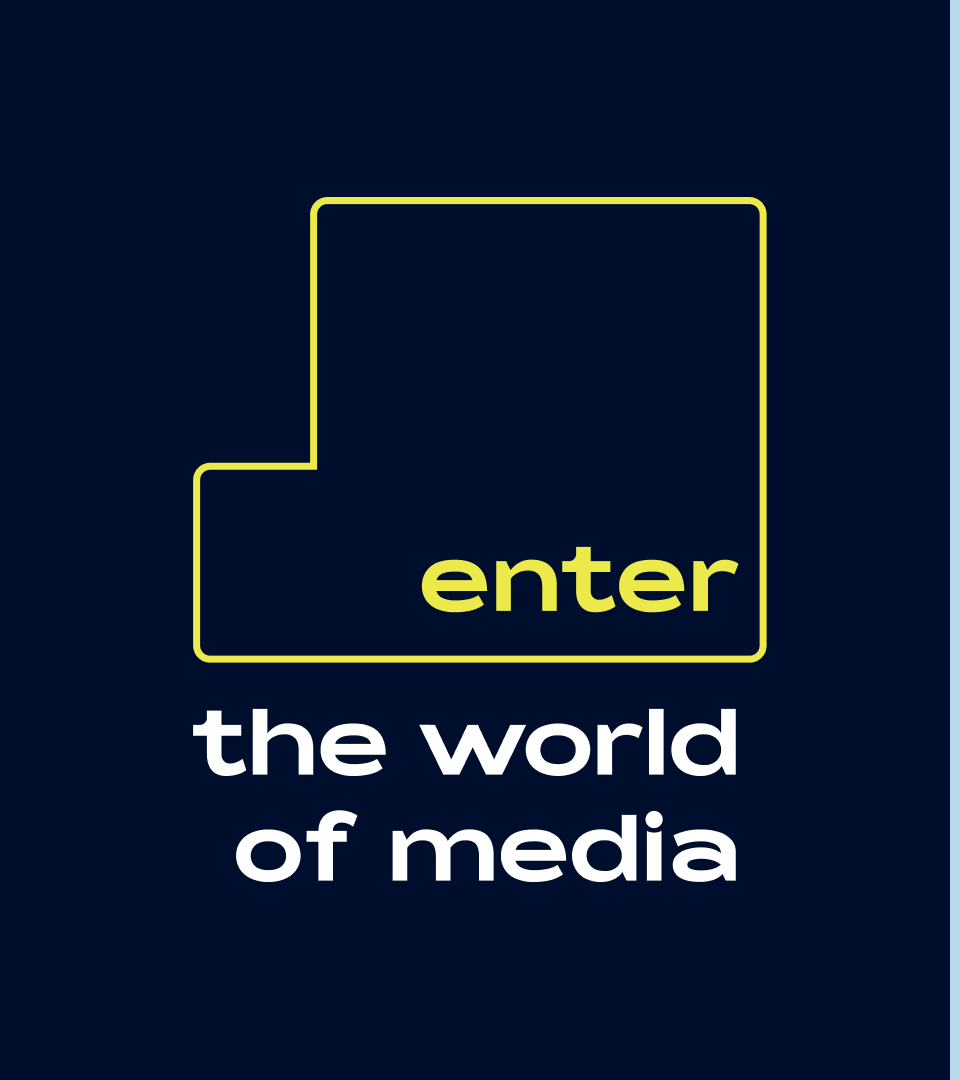 enter the world of media logo